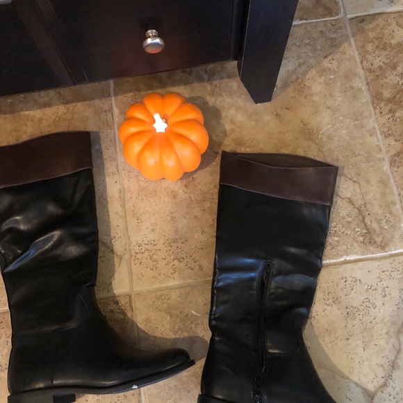 Lily Dark Brown Knee-High Boots 8 - Picture 2 of 9